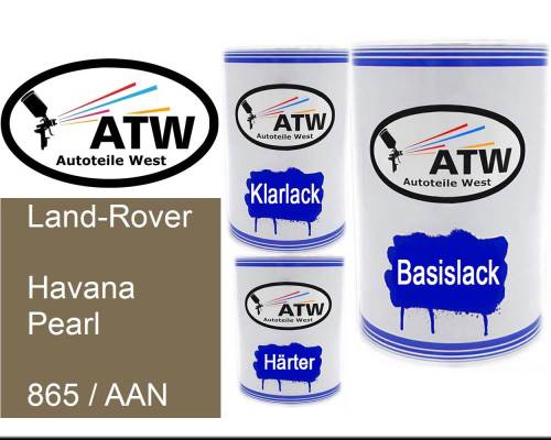 Land-Rover, Havana Pearl, 865 / AAN: 500ml Lackdose + 500ml Klarlack + 250ml Härter - Set, von ATW Autoteile West.
